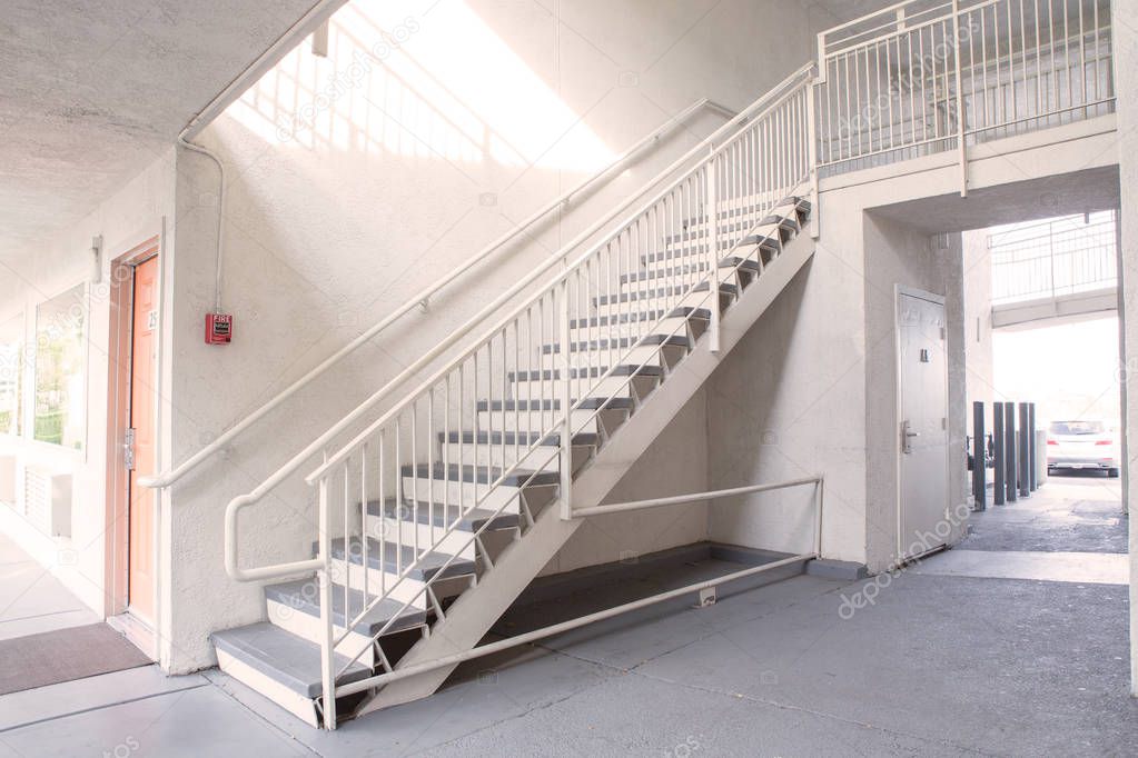 Handrail installed along corridor