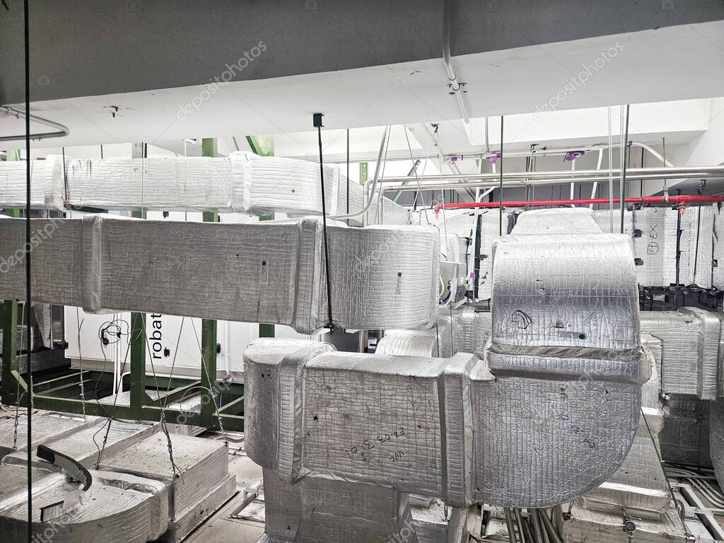 Large ducting in electronics manufacturing plant